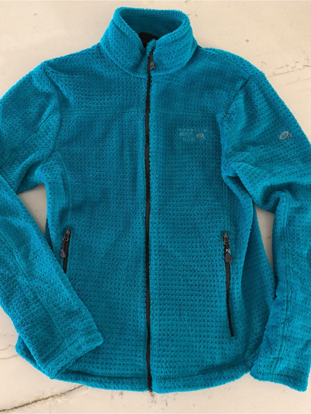 Mountain Hardware Jacket Womens Medium Blue Fleece Full Zip